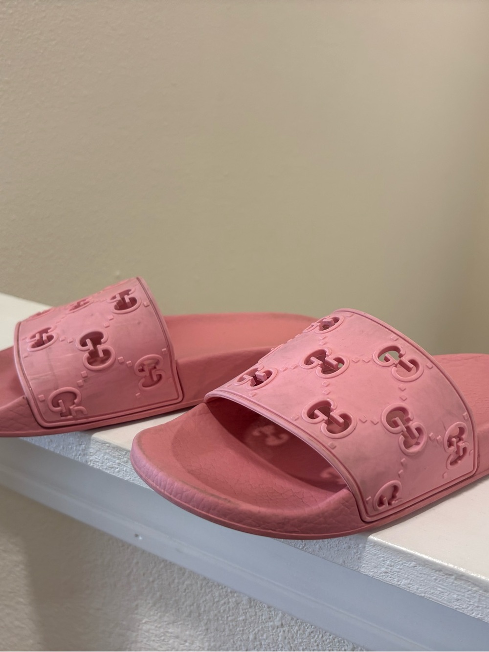 Pink Gucci Slide Sandals - Picture 3 of 3